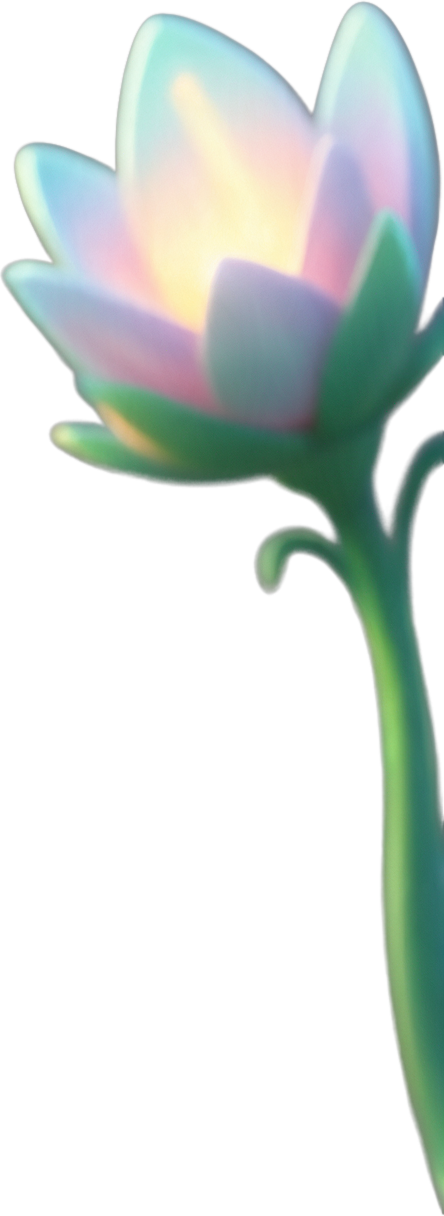 Glowing fantasy lotus